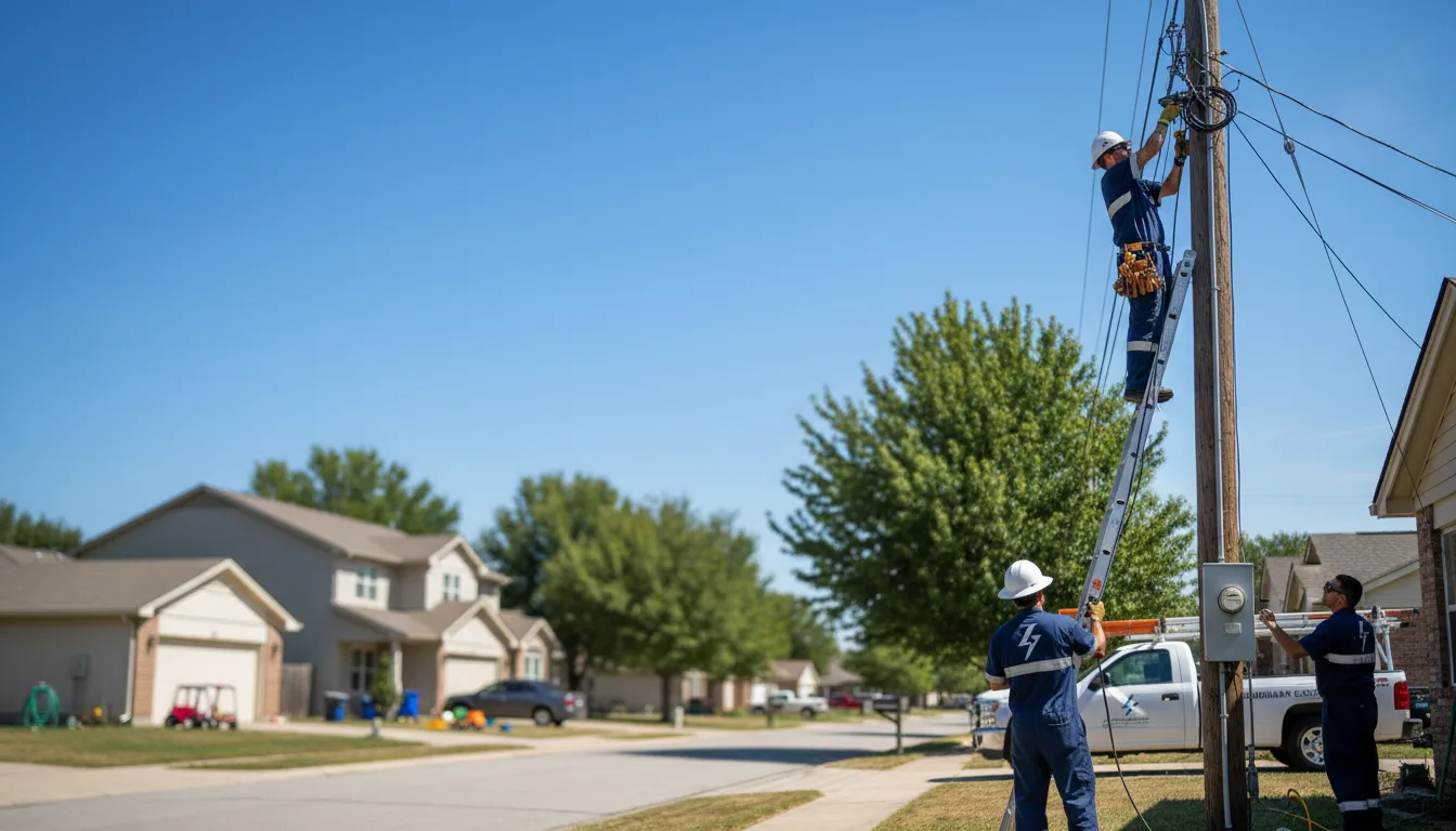 Residential electrician providing installation services in Rodney, MI